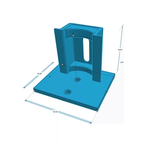 Conexpro, plastic PETG DIN rail with perpendicular installation and length 2M