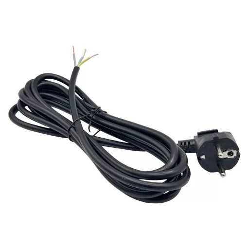 Conexpro, power cable 230V AC with stripped end, 3x1 mm2, 3 m