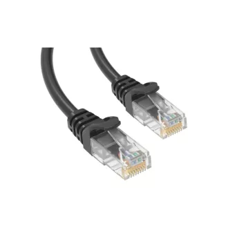 Conexpro, patch cable UTP, CAT5e, 0.25m, economy, black