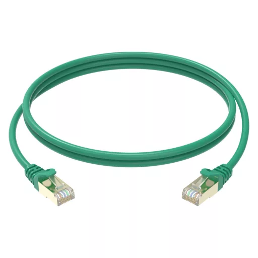 Conexpro, slim patch cable STP, CAT6A, 2m, green