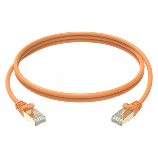 Conexpro, slim patch cable STP, CAT6A, 3m, orange