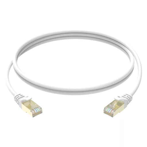 Conexpro, slim patch cable STP, CAT6A, 0.25m, white