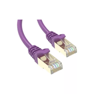 Conexpro, slim patch cable STP, CAT6A, 1m, purple