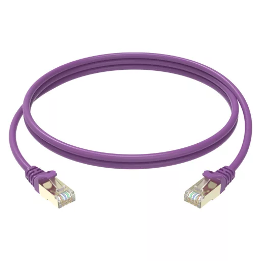 Conexpro, slim patch cable STP, CAT6A, 1m, purple