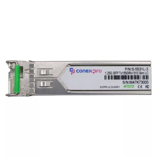 Conexpro, 1.25G SFP optical module, WDM/BiDi, SM, Tx1550/Rx1310nm, 3km, 1x LC, DDM