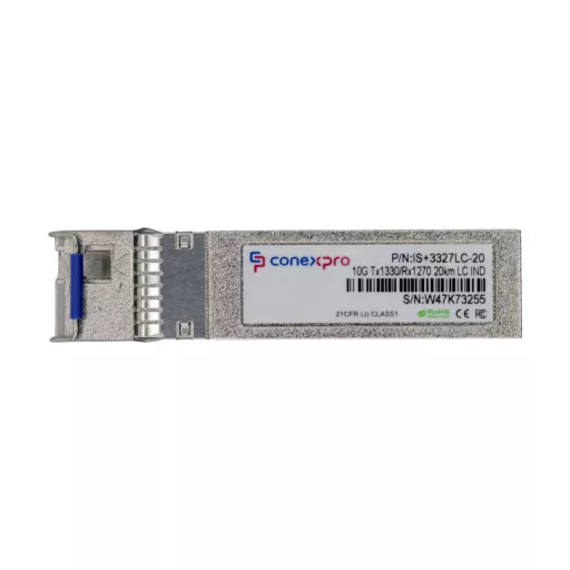 Conexpro, 10G SFP+ industrial optical module, WDM/BiDi, SM, Tx1330/Rx1270nm, 20km, 1x LC, DDM