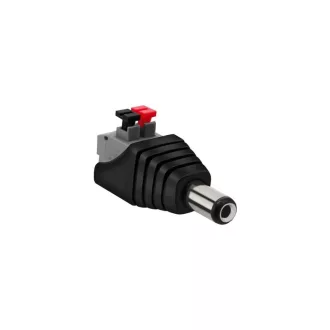   Conexpro, DC power connector plug 2.1x5.5 mm with spring clamp