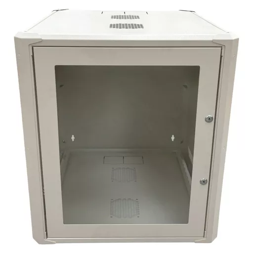 Conexpro, networking cabinet 19" 12U/600mm, FLAT PACK, glass door