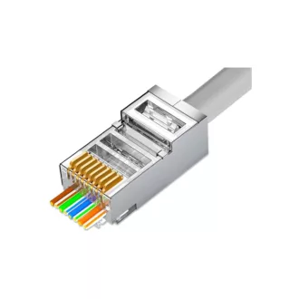 Conexpro, pass-through connector RJ45 FTP, CAT6, Wire Cross