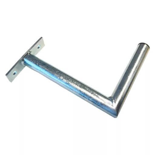 Conexpro, Wall-mounted antenna bracket "L", length 25cm, height 20cm, diameter 32mm
