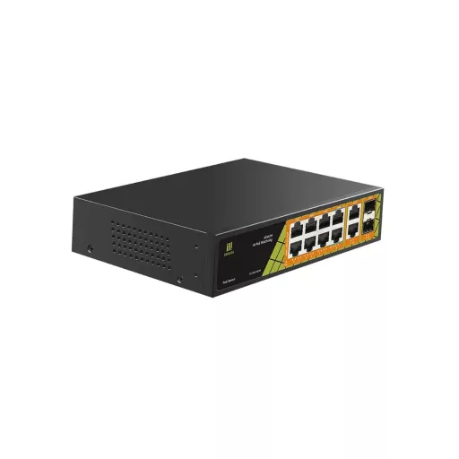 Conexpro, GNT-P1012G6, PoE switch, 10x LAN, 8x PoE, 2x SFP