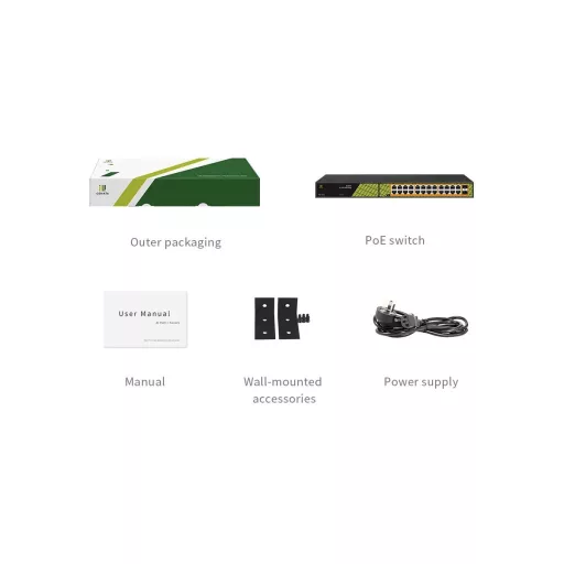 Conexpro, GNT-P1026G6, PoE switch, 24x LAN, 24x PoE, 2x SFP