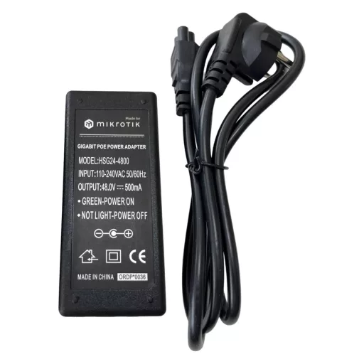 Conexpro, made for MikroTik HSG24-4800, Gigabit PoE adapter, 48V, 0.5A