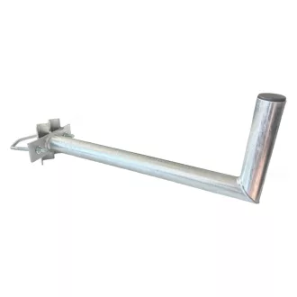   Conexpro, Antenna mast mounted holder "L", lenght 50cm, height 20cm, diameter 42mm, U-Bolt 100mm, hot-dip zinc
