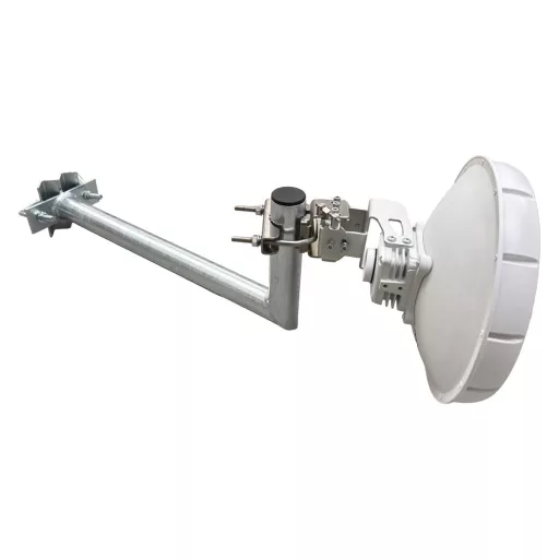 Conexpro, Antenna mast mounted holder "L", lenght 50cm, height 20cm, diameter 42mm, U-Bolt 100mm, hot-dip zinc