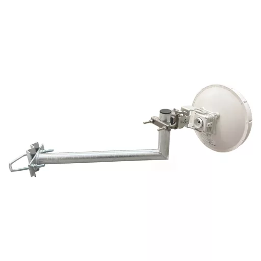Conexpro, Antenna mast mounted holder "L", lenght 50cm, height 20cm, diameter 42mm, U-Bolt 100mm, hot-dip zinc