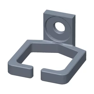   Conexpro, kit of 4 rackmount plastic cable management ring 37 x 39mm, gray
